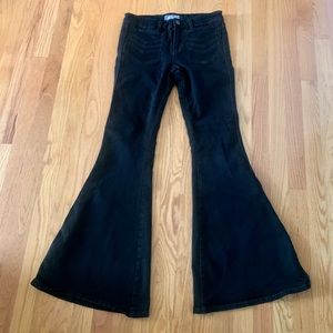 Free People Flare Black Jeans Size 27